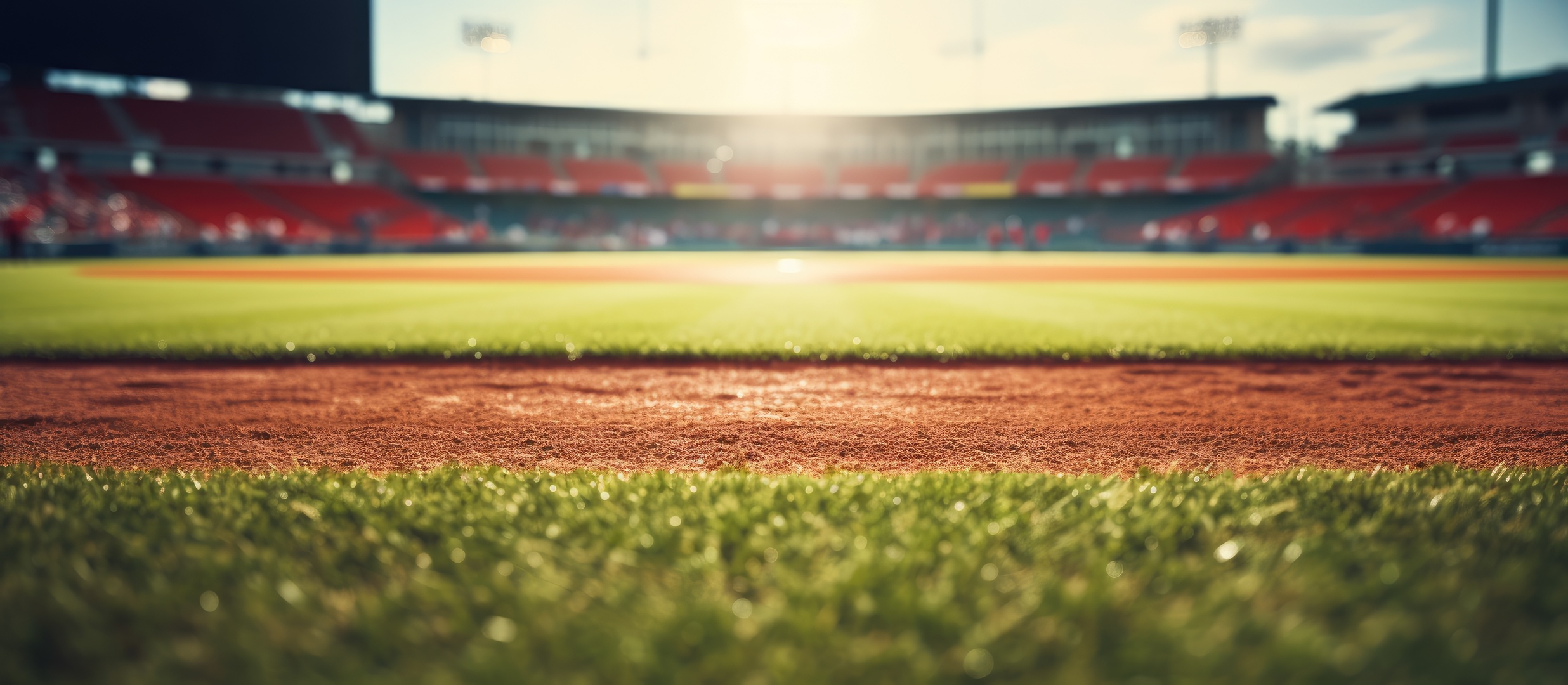 Grass on baseball field