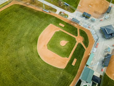 Baseball Field from overhead camera